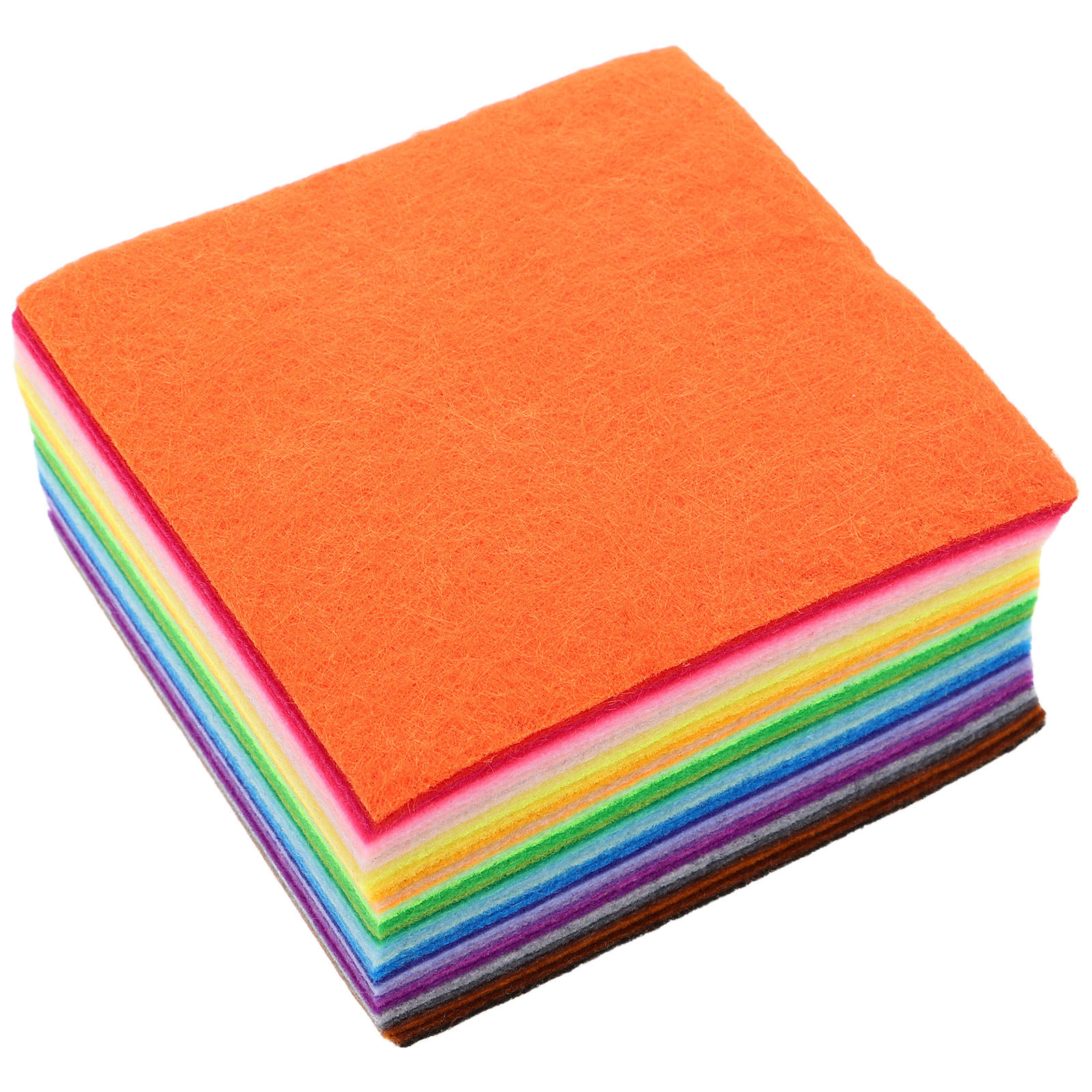 Sewing Textile Art - 120Pcs Assorted Felt Squares 10x10cm Kid