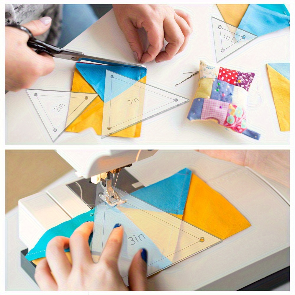 6pcs Acrylic Patchwork Triangl - đánh giá và giá Quilting Ruler Square