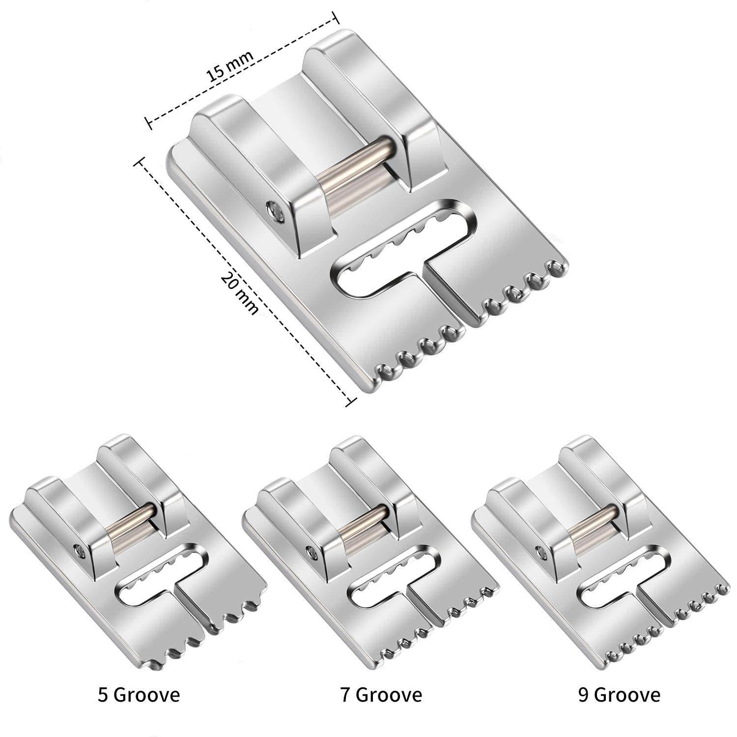 3 Kích Cỡ Máy Co Giãn Đôi Kim  - đánh giá và giá Twin Needle Stretch