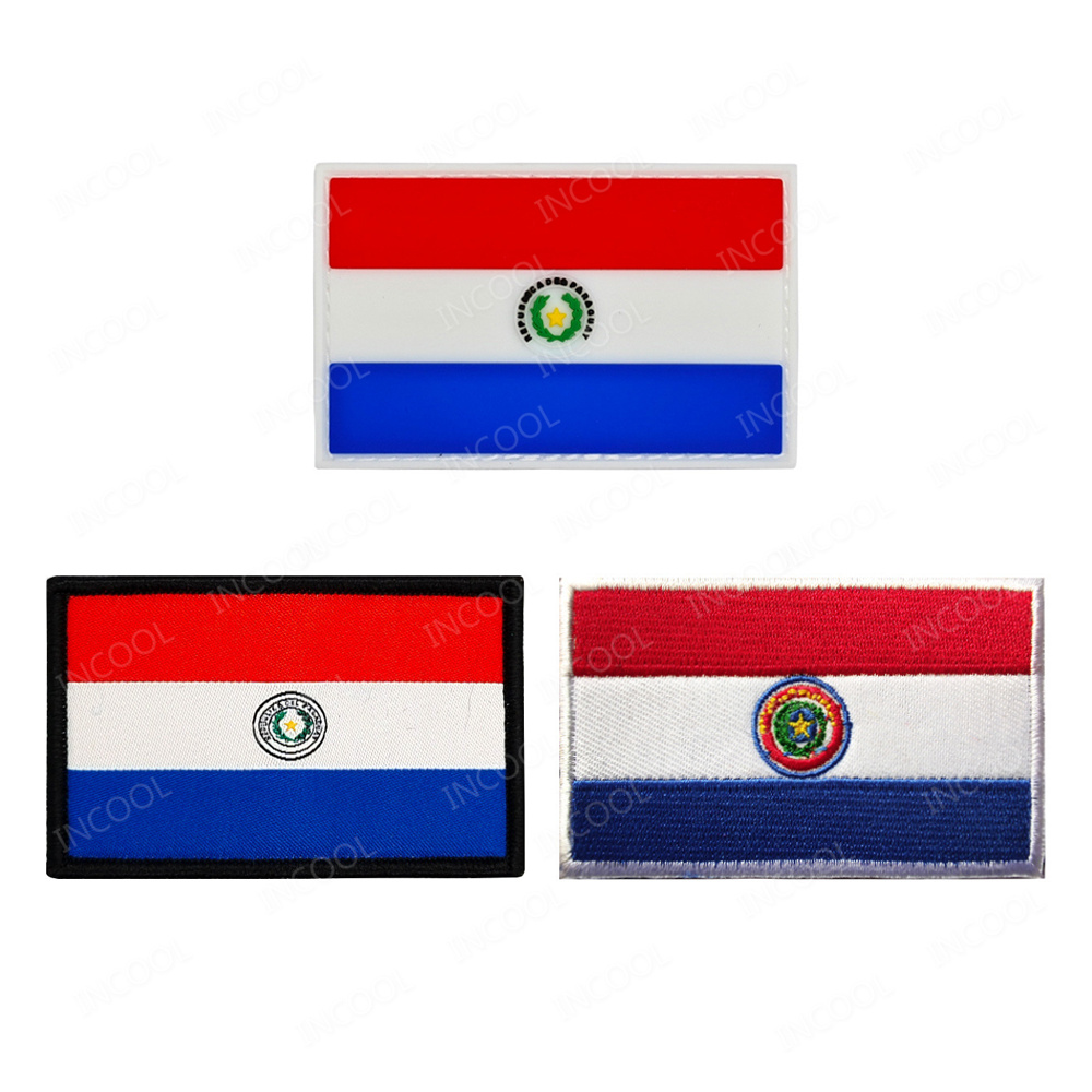 Paraguay Flag Embroidered Patc - đánh giá và giá Velcro Sew On