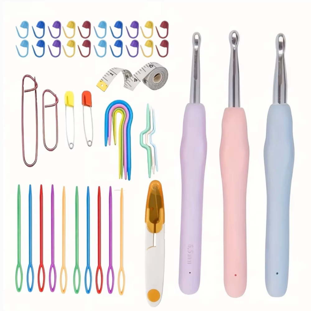 Ergonomic Crochet Hooks Set La - đánh giá và giá Sewing Tas
