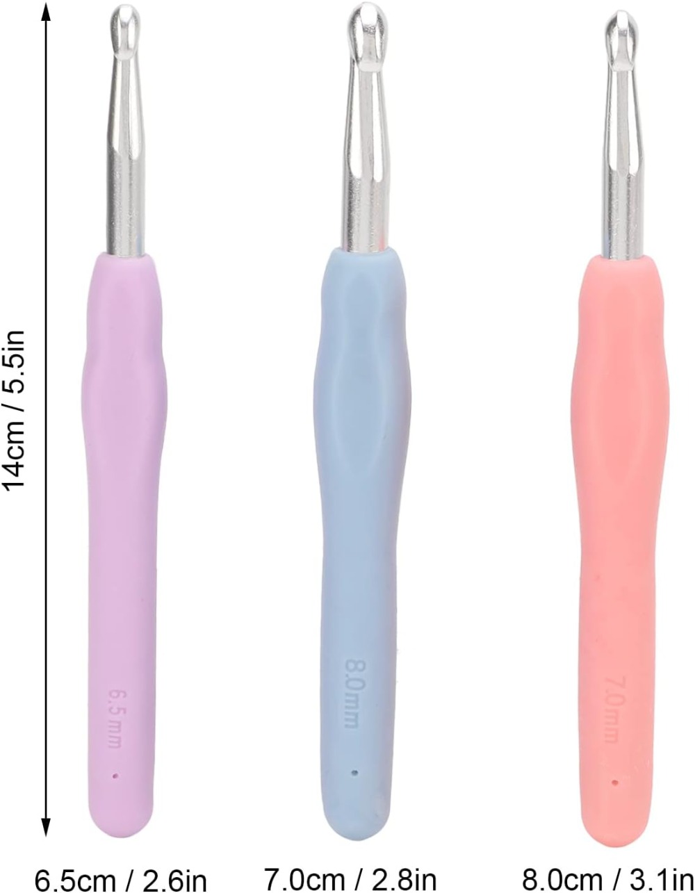 Ergonomic Crochet Hooks Set La - đánh giá và giá Sewing Tas