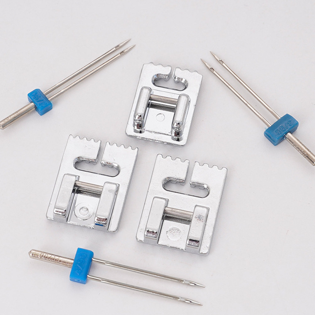 Double Hole Sewing Machine Nee - đánh giá và giá Twin Needle Stretch