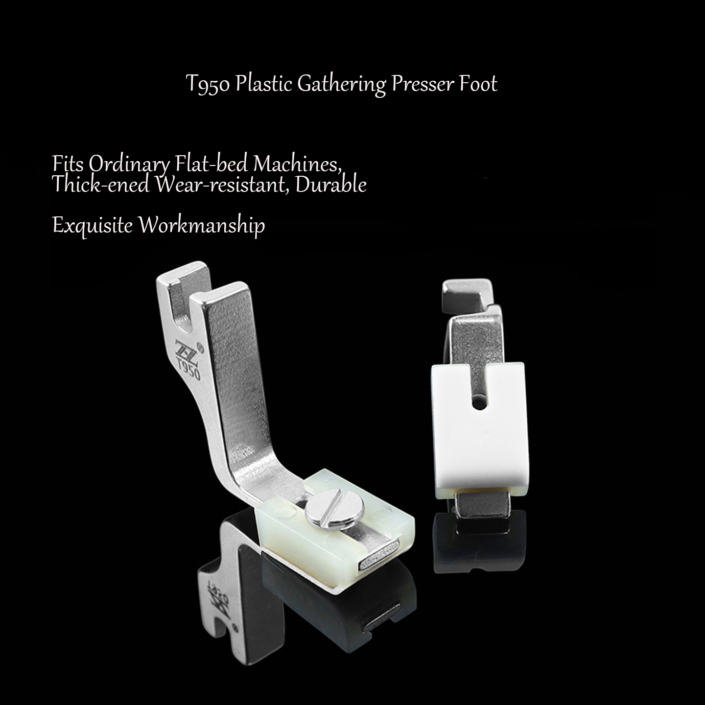 T950 Teflon Plastic Gathering  - đánh giá và giá Rolled Hem Foot