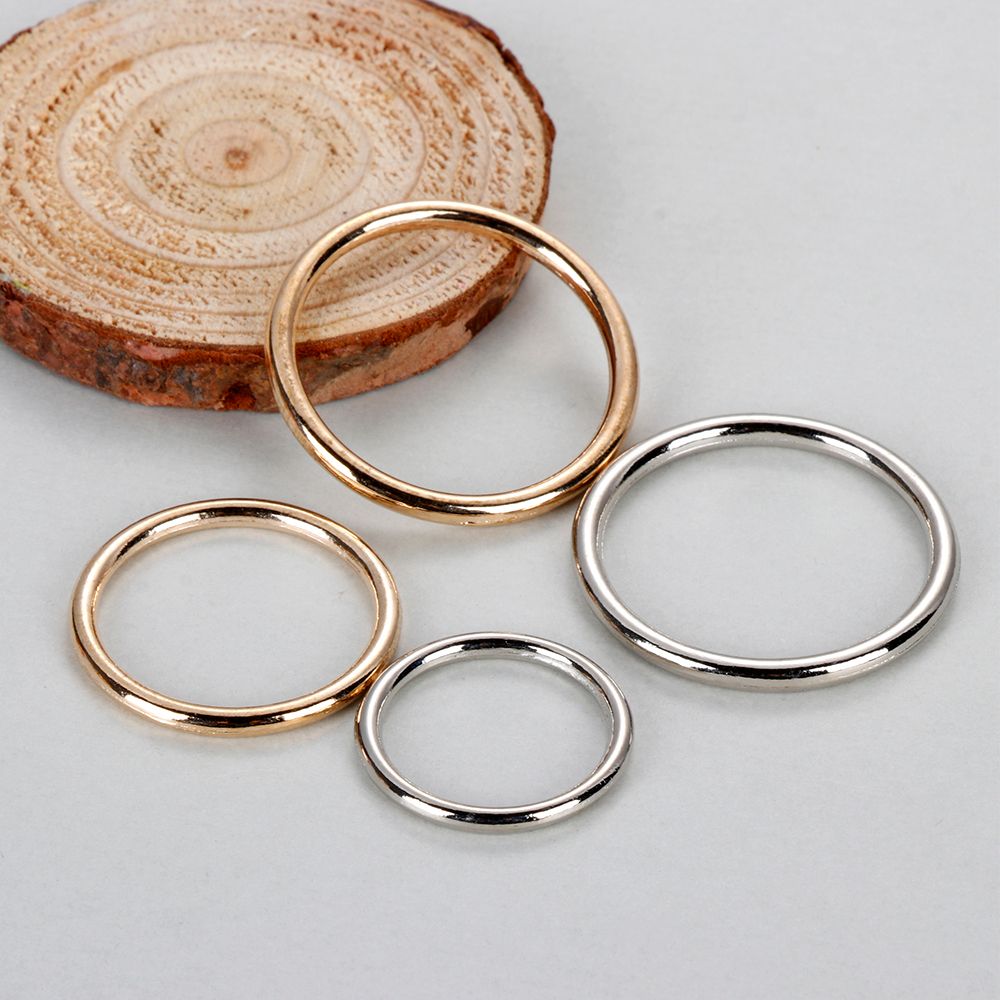 10Pcs Metal O Ring Silver Gold - đánh giá và giá Sewing Tas